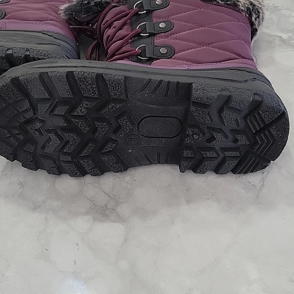 Women's Snow Boots Warm Insulated Faux Fur Lined Waterproof Mid-Calf Winter Boot - Picture 6 of 14